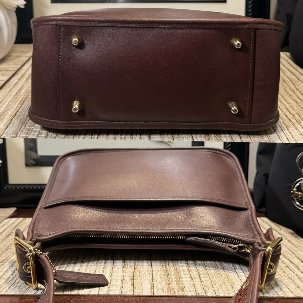 ❤️SOLD❤️Vintage Coach Mahogany Legacy Zip Bag 9966 - Picture 4 of 9